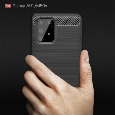 Защитный чехол UniCase Carbon для Samsung Galaxy S10 Lite (G770) - Red