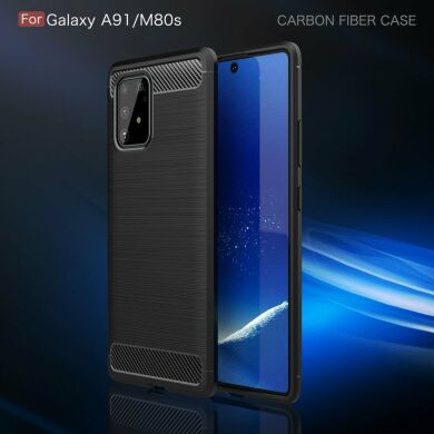 Захисний чохол UniCase Carbon для Samsung Galaxy S10 Lite (G770) - Black