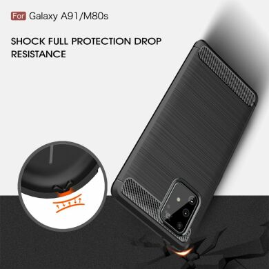 Защитный чехол UniCase Carbon для Samsung Galaxy S10 Lite (G770) - Black