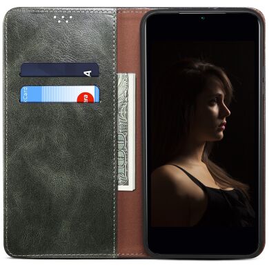 Захисний чохол UniCase Leather Wallet для Samsung Galaxy A37 (A376) - Green