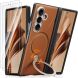Защитный комплект TORRAS Ostand Q3 VegSkin with MagSafe (FF) для Samsung Galaxy Fold 8 Ultra - Brown. Фото 1 из 10