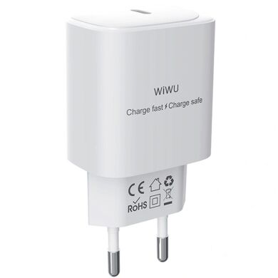 Сетевое зарядное устройство WIWU G008 Essen PD30W GaN (Type-C) - White