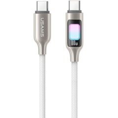 Кабель USAMS US-SJ750 Type-C to Type-C (100W, 1.2m) - Titanium