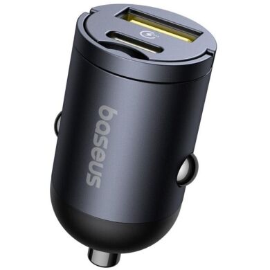 Автомобільний зарядний пристрій Baseus Tiny Star Mini 30W (USB + Type-C) C00035001121-02 - Black