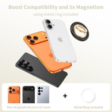 Кольцо-держатель для смартфона Tech-Protect MMR700 Magnetic - Black / Gold