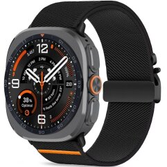 Ремінець Tech-Protect Nylon Clasp для Samsung Galaxy Watch Ultra 2 / Ultra / Ultra (2025) 5906302325795 - Black