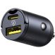 Автомобільний зарядний пристрій Baseus Tiny Star Mini 30W (USB + Type-C) C00035001121-02 - Black