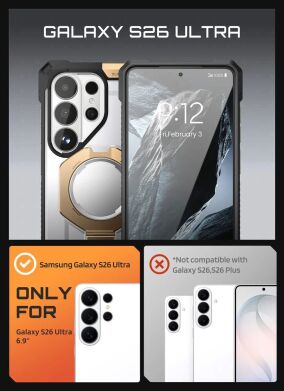 Защитный чехол Supcase UB Grip Aramid MagSafe для Samsung Galaxy S26 Ultra (S948) 843439160712 - Aramid