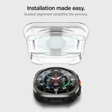 Комплект защитных стекол Spigen (SGP) Screen Protector EZ Fit Glas.tR (FW) для Samsung Galaxy Watch Ultra (47mm)