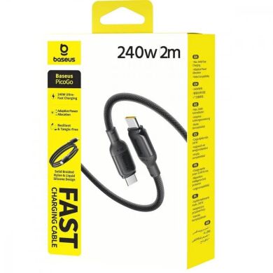Кабель Baseus PicoGo Type-C to Type-C 240W (2m) E0423301 - Black