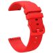 Ремінець Deexe Soft Silicone для годинників з шириною кріплення 18 мм - Red