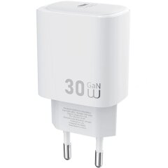 Сетевое зарядное устройство WIWU G008 Essen PD30W GaN (Type-C) - White