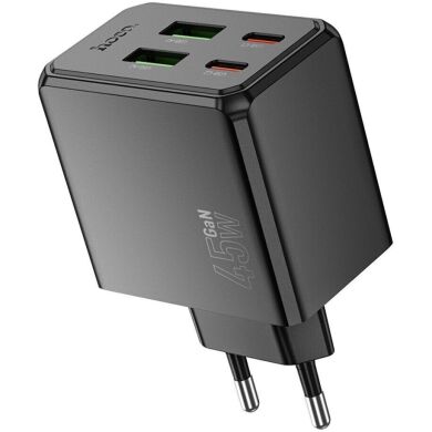 Сетевое зарядное устройство Hoco CS18A PD45W 2C+2U - Black