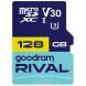 Карта памяти GOODRAM MicroSDXC Rival 128GB V30 UHS I U3 R100 + адаптер (GGSM3AA-1280R12). Фото 1 из 6