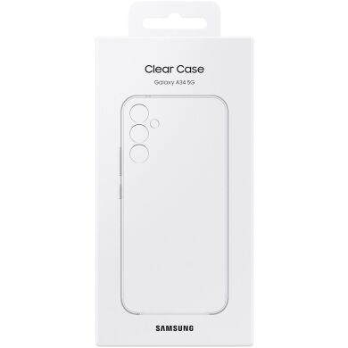 Пластиковый чехол Clear Case для Samsung Galaxy A34 (A346) EF-QA346CTEGRU - Transparent