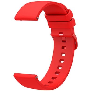 Ремінець Deexe Soft Silicone для годинників з шириною кріплення 18 мм - Red