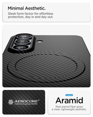 Защитный чехол Spigen AirSkin Aramid (MagFit) для Samsung Galaxy S26 (S942) ACS11059 - Black