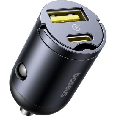 Автомобільний зарядний пристрій Baseus Tiny Star Mini 30W (USB + Type-C) C00035001121-02 - Black