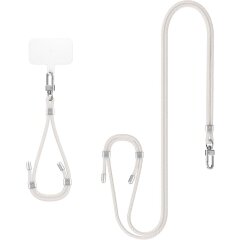 Набор ремешков Spigen (SGP) Universal Strap Set Crossbody & Wrist (AFA08365) - Pearl White