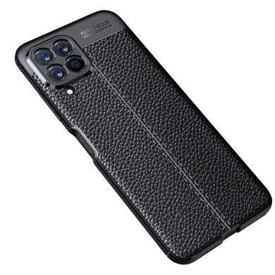 Защитный чехол Deexe Leather Cover для Samsung Galaxy M53 (M536) - Black