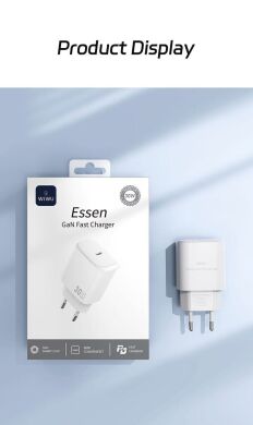 Сетевое зарядное устройство WIWU G008 Essen PD30W GaN (Type-C) - White
