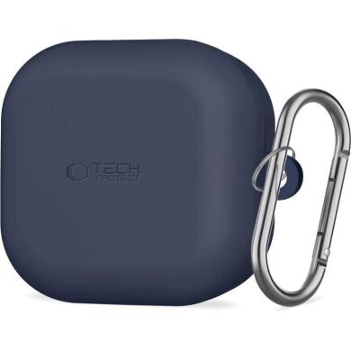 Защитный чехол Tech-Protect Silicone Hook для Samsung Galaxy Buds 4 / Buds 4 Pro - Navy Blue