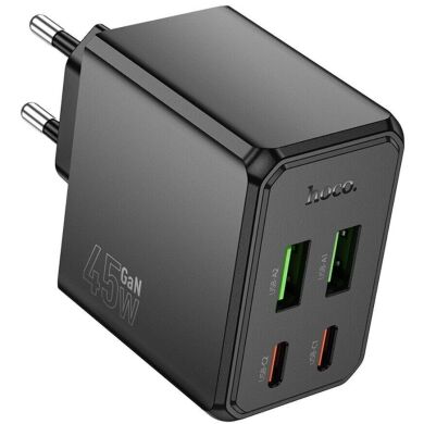 Сетевое зарядное устройство Hoco CS18A PD45W 2C+2U - Black