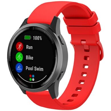 Ремінець Deexe Soft Silicone для годинників з шириною кріплення 18 мм - Red