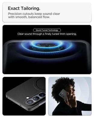 Защитный чехол Spigen AirSkin Aramid (MagFit) для Samsung Galaxy S26 (S942) ACS11059 - Black