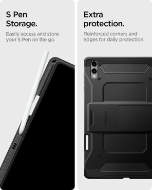 Защитный чехол Spigen Tough Armor Pro для Samsung Galaxy Tab S11 Ultra (X930/X936) ACS10218 - Black