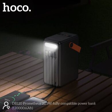 Внешний аккумулятор Hoco DB120 22.5W (120000mAh) - Black