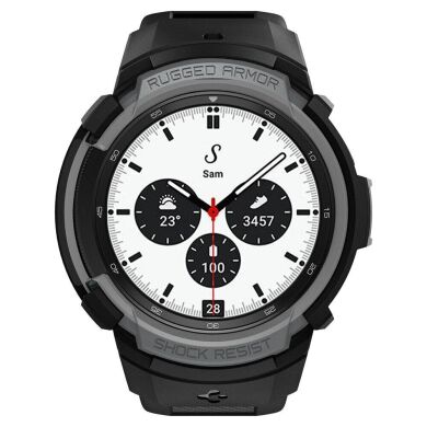 Защитный чехол Spigen (SGP) Rugged Armor Pro (FW) для Samsung Galaxy Watch 4 Classic (42mm) - Charcoal Grey