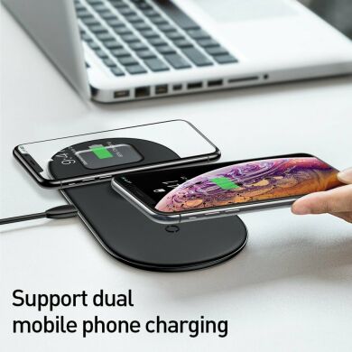 Беспроводное зарядное устройство BASEUS Smart 3 in 1 Wireless Charger - White