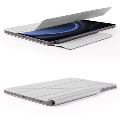 Чeхол Deexe Origami Series для Samsung Galaxy Tab S9 / S9 FE / S10 FE (X710/716/510/516/520/526) - Grey