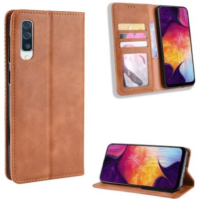 Чохол Deexe Retro Style для Samsung Galaxy A50 (A505) / A30s (A307) / A50s - Brown