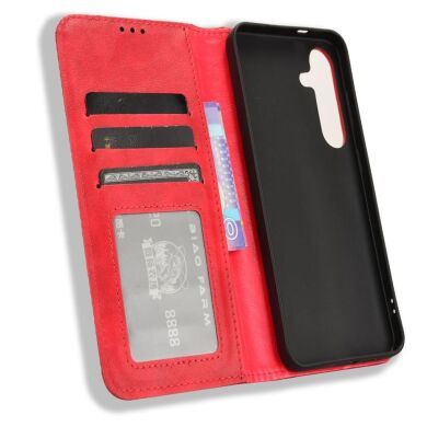 Чехол Deexe Retro Style для Samsung Galaxy S25 FE (S731) - Red
