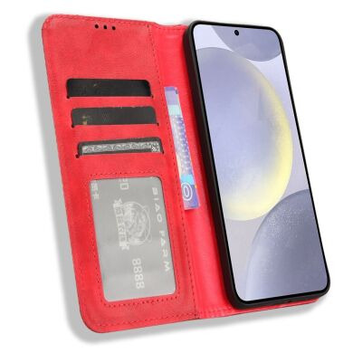 Чехол Deexe Retro Style для Samsung Galaxy S25 FE (S731) - Red