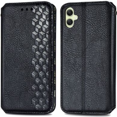 Чехол Deexe Rhombus Wallet для Samsung Galaxy A05 (A055) - Black