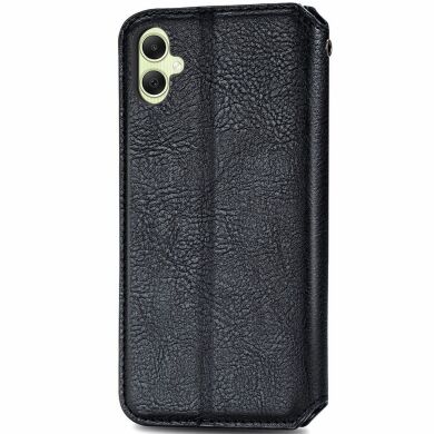 Чехол Deexe Rhombus Wallet для Samsung Galaxy A05 (A055) - Black