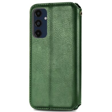 Чохол Deexe Rhombus Wallet для Samsung Galaxy A16 (A165) - Green