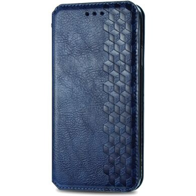 Чохол Deexe Rhombus Wallet для Samsung Galaxy S26 FE - Blue
