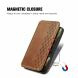 Чохол Deexe Rhombus Wallet для Samsung Galaxy S26 FE - Blue