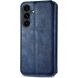 Чохол Deexe Rhombus Wallet для Samsung Galaxy S26 FE - Blue