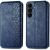 Чохол Deexe Rhombus Wallet для Samsung Galaxy S26 FE - Blue