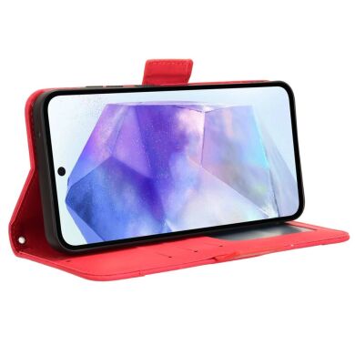 Чехол Deexe Wallet Stand для Samsung Galaxy A35 (A356) - Red