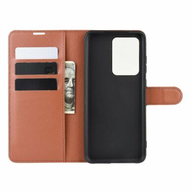 Чехол-книжка Deexe Book Type для Samsung Galaxy S20 Ultra (G988) - Brown