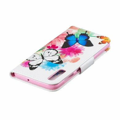 Чохол-книжка Deexe Color Wallet для Samsung Galaxy A50 (A505) / A30s (A307) / A50s (A507) - Butterflies and Flowers