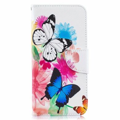 Чехол-книжка Deexe Color Wallet для Samsung Galaxy A50 (A505) / A30s (A307) / A50s (A507) - Butterflies and Flowers
