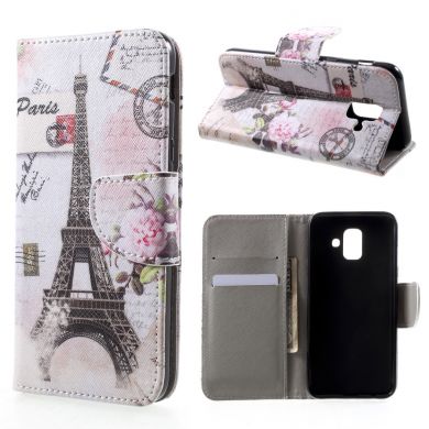 Чохол-книжка Deexe Color Wallet для Samsung Galaxy A6 2018 (A600) - Eiffel Tower