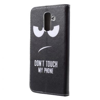 Чохол-книжка Deexe Color Wallet для Samsung Galaxy A6+ 2018 (A605) - Don`t Touch My Phone B